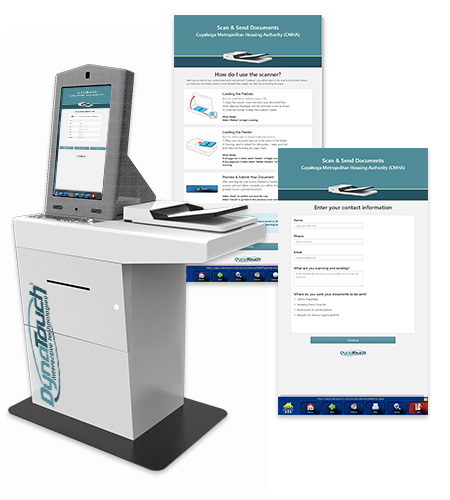 Document Handling Kiosk and Screen Grabs